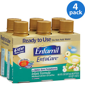 美国美赞臣Enfamil 早产儿配方液体奶 即喝型 一段（8盎司 x 6瓶）x 4