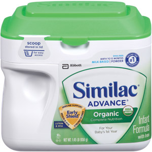 美国雅培SIMILAC 有机婴儿配方奶粉 一段 23.2盎司