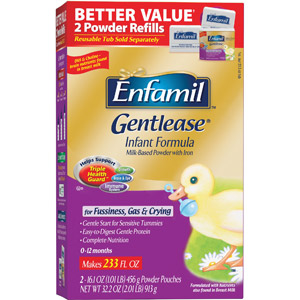美国美赞臣Enfamil 温和配方全脂奶粉 替代装 一段 32.2盎司