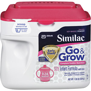 美国雅培SIMILAC 大豆成长配方奶粉 二段 1.37磅