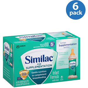 美国雅培SIMILAC 增强配方婴儿液体奶 即喝型 一段 （2盎司 x 8瓶）x 4