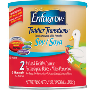 美国美赞臣ENFAGROW 过渡配方豆奶粉 二段 21盎司