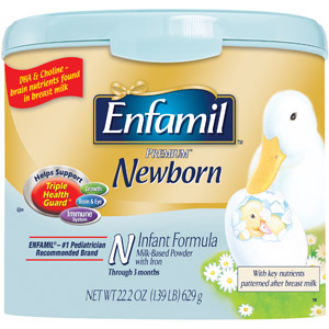 美国美赞臣Enfamil 新生婴儿配方奶粉 （0-3个月） 22.2盎司