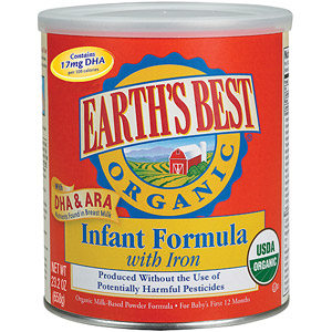 地球最好Earth's Best 高铁有机配方奶粉 一段 23.2盎司