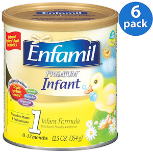 美国美赞臣Enfamil 婴儿金樽配方奶粉 一段 12.5盎司 x 6 