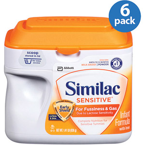 美国雅培SIMILAC 防过敏成长配方奶粉 一段 1.41磅 x 6 
