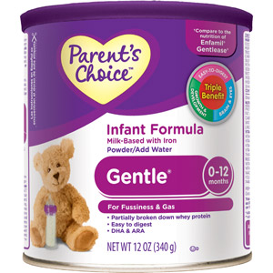 美国双亲之选Parent's Choice 防敏感婴儿加铁配方奶粉 一段 12盎司