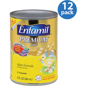 美国美赞臣Enfamil 加铁配方婴儿液体奶 浓缩型 一段 13盎司 x 12
