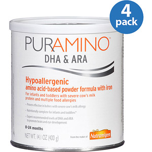 美国美赞臣PurAmino系列 防过敏DHA配方婴儿奶粉 14.1盎司 x 4