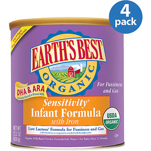 地球最好Earth's Best 高铁有机防过敏配方奶粉 一段 23.2盎司 x 4
