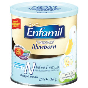 美国美赞臣Enfamil 新生婴儿加铁配方奶粉 0-3个月 12.5盎司