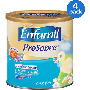 美国美赞臣Enfamil 抗敏感大豆奶粉 一段 22盎司 x 4