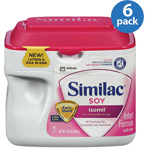 美国雅培SIMILAC 大豆配方奶粉 一段 1.45磅 x 6