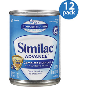 美国雅培SIMILAC 成长配方液体奶 浓缩型 一段13盎司 x 12
