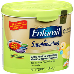 美国美赞臣Enfamil 母乳喂养补充配方奶粉 一段 21.5盎司