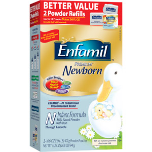 美国美赞臣Enfamil 新生婴儿配方奶粉 一段 33.2盎司 x 4