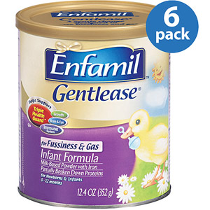 美国美赞臣Enfamil 防胀气加铁舒缓配方奶粉  一段 12.4盎司 x 6