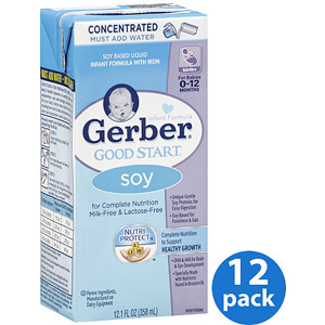 美国嘉宝雀巢Gerber  Good Start浓缩大豆婴儿配方   12.1盎司x12包