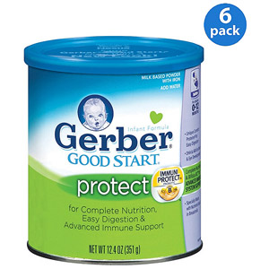 美国嘉宝雀巢Gerber  Good Start护理婴儿配方奶粉 12.4盎司x6包