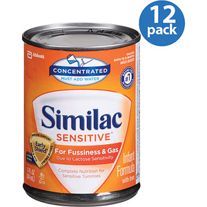 美国雅培Similac防过敏婴儿浓缩液体配方  一段  13盎司x12包