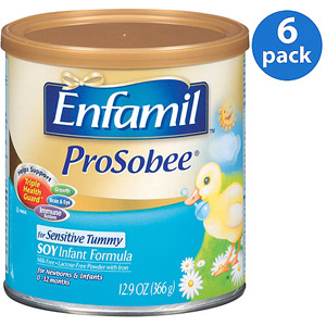 美国美赞臣Enfamil  ProSobee Lipil安胃大豆配方  一段 12.9盎司