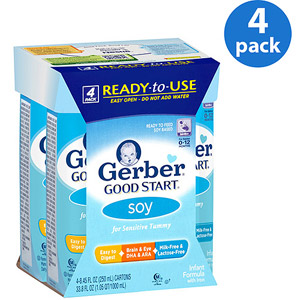 美国嘉宝雀巢Gerber Good Start即食婴儿豆奶配方 一段 8.45盎司 