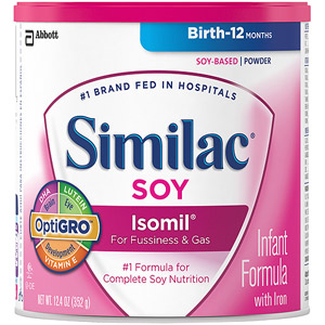 美国雅培Similiac婴儿大豆配方奶粉   一段 12.4盎司