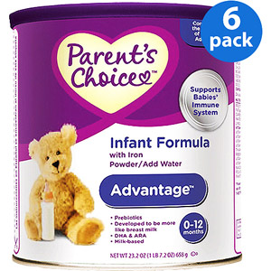 美国双亲之选Parent's Choice高级婴儿配方 一段  658克 