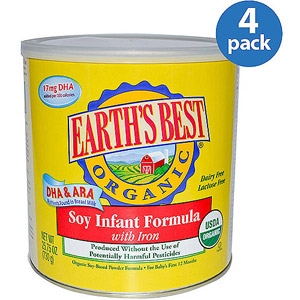 美国Earth's Best有机婴儿配方豆奶粉  一段   730克 