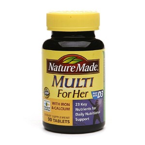 Nature Made女性专用纯天然综合维生素补充剂90粒装