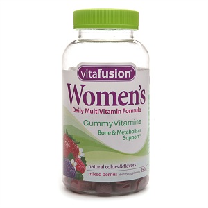 vitafusion女性每天服用多种维生素，糖150粒
