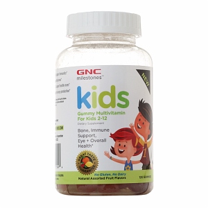 GNC 2-12岁儿童专用DHA软糖120粒 益智保护眼睛120粒