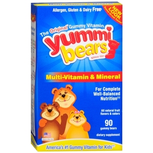 Yummi Bear综合维生素矿物质小熊糖90粒