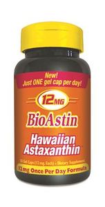 美国 BioAstin虾青素美国原装进口12mg50粒 2瓶包美国直运到手价