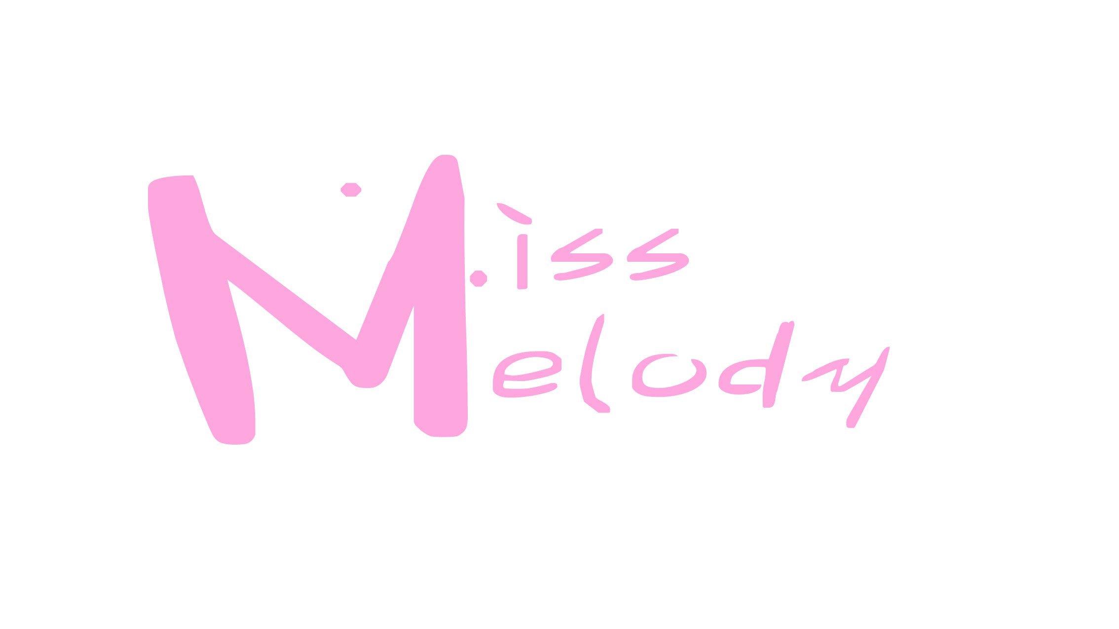 miss melody logo设计