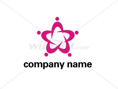 五星 五人 团结合作 会议 团队 Logo by 金诺设计社 - Ready-made Logo Design | Witmart.com