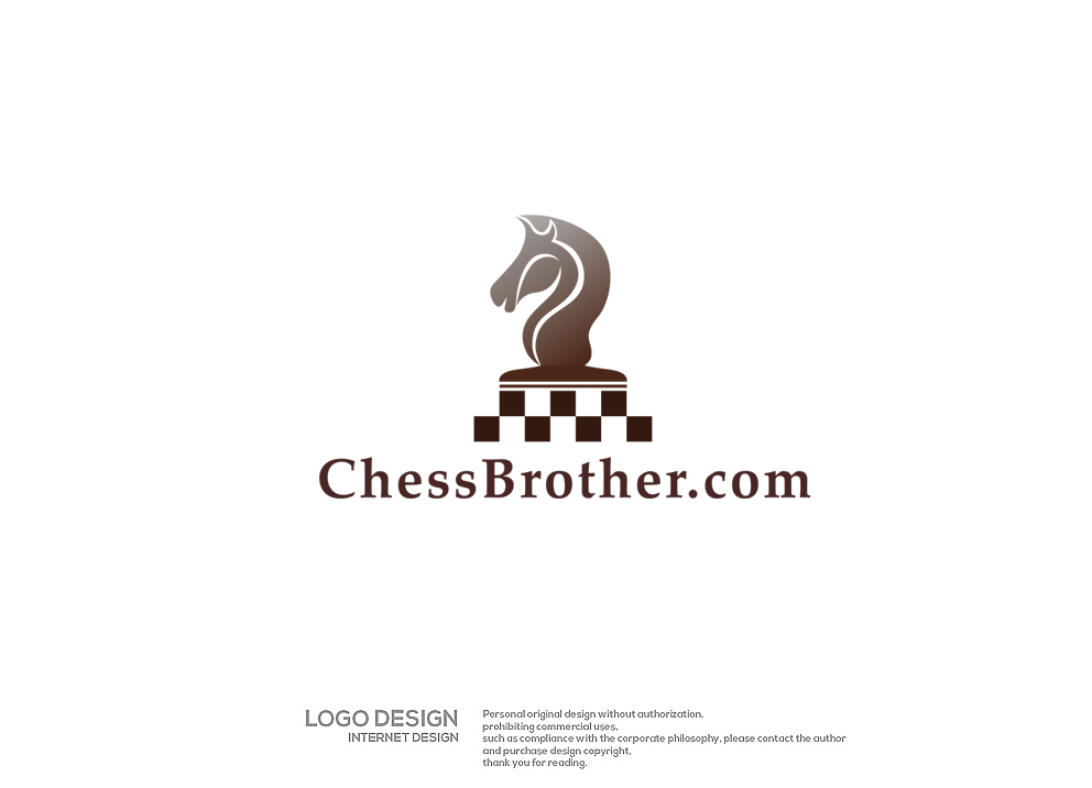 国际象棋 马和棋盘 元素 的logo